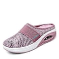 Miniatyrbillede 1 af 2: Luftpude Vandresko Åndbare Casual Mesh Slip On Vandresko til Udendørs Indendørs (41 Pink)