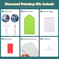 Miniatyrbillede 4 af 5: Diamond Maleri DIY 5D Fuld Bor Diamond Kunst Flamingo Mønster D