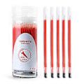 Miniatyrbillede 1 af 5: 80 stk. Gel Pen Refill Sæt Sort Blå Rød Blæk Kuglepen Bullet Tip 0,5 mm Skole Kontor Skriveartikler Papirvarer (Rød)