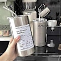 Miniatyrbild 4 av 4: 320 ml/600 ml Tumbler Sugrörslock Isolerad Vattenflaska i Rostfritt Stål Kaffemugg Resa (600ml mörkgrå)