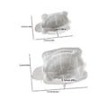 Miniatyrbillede 3 af 5: Søde skildpadder silikone display ornamentform til harpiksstøbning robust og fleksibel til vægophæng og kunstprojekter L(L )