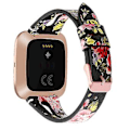 Miniatyrbillede 2 af 5: Rem til Fitbit Versa 2 - Fitbit Versa 2 (Sort Pink Blomst)