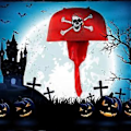 Pikkukuva 4 / 5: Kolmikolkkahattu, esitykset, kapteenin hattu, Halloween-roolileikkihattu, päähine, merirosvoasu, silmälaput (musta merirosvohattu)