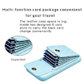 Miniatyrbillede 4 af 5: Lodret Wallet PU-etui til iPhone 15 Pro Max (Blå)