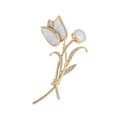Miniatyrbillede 1 af 5: Temperament Mode Elegant Kunstig Blomst Rhinestone Brosche P