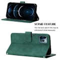 Miniatyrbillede 5 af 5: Crossbody Embosseret Etui Til iPhone 12 Pro Max (Mørkegrøn)