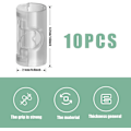Miniatyrbillede 2 af 5: (Transparent) Sengelagen Klips, 10 stk Cylindriske Skridsikre Plastik