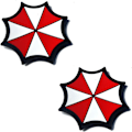 Miniatyrbillede 1 af 5: 2 stk. Resident Evil Umbrella Corporation PVC-patch-badges
