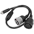 Miniatyrbillede 1 af 5: 9-bens & 14-bens Gravemaskine Split Connect CA3 Servicekabel Comm Diagnostisk Adapter til CAT ET-3 457-61