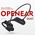 Miniatyrbilde 2 av 5: Åpne trådløse beinledningshodetelefoner for løping med Bluetooth 5.0 (Svart)