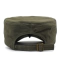 Miniatyrbillede 2 af 5: Ensfarvet flad top unisex kasket (armygrøn), justerbar fashion M