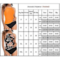 Pikkukuva 2 / 2: Naisten Topattu Uimapuvun Tankini Bikinin Setti Korkeavyötäröinen Uima-asu Uimapuvun -r (XL A)