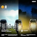 Miniatyrbillede 4 af 5: Solcelle Fakkel Lys Dansende Flammende Have Lampe LED Vandtæt 2-10 Stk( )