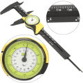 Miniatyrbillede 3 af 4: Rustfrit stål mikrometer, 0-150mm digitalt urkaliber med LCD-display 0,1mm nøjagtighed til måling