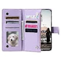 Miniatyrbillede 2 af 5: Style 012 til Samsung Galaxy A54 5G Etui Rhombus Glitter Læder Lynlås Tegnebog Telefon Cover (Style B)
