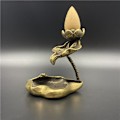 Miniatyrbillede 1 af 5: Lotus Tilbageflow Røgelseholder, Vintage Messing Lotus Frø Vandfald