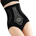 Miniatyrbillede 1 af 5: Højtaljede Shapewear Trusser Sømløse Dametrusser Hofteløft Slankende Trusser (M sort)