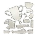 Miniatyrbillede 1 af 5: Metal Die Cuts Troph Style Skæreforme DIY Prægning Værktøj til Børne Kortfremstilling