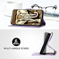 Miniatyrbilde 4 av 5: Elefant-preget PU-etui for Samsung Galaxy Z Flip3 5G (Lys lilla)
