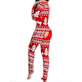 Miniatyrbild 1 av 3: Dam Pyjamas Djur En Delad Juldräkt Jumpsuit Långärmad Nattkläder (S)
