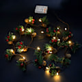 Miniatyrbilde 1 av 5: Julelys med pynt, 20 LED julekrans