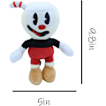 Pikkukuva 4 / 5: 9,8 tuuman Cuphead ja Mugman -pehmolelut, seikkailun Mecup ja Brocup Sof
