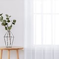 Miniatyrbilde 4 av 5: Tyll Bakgrunn Draperinger Gardin Semi-formørkende Design Elegant Gardin for Bryllup (140*120 Grå)