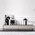 Miniatyrbillede 2 af 5: 8 stk. sorte metalmøbelben, 10 cm sorte sofaben, moderne metalmøbelben til sofa, bord,