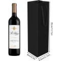 Miniatyrbilde 2 av 5: 10 stk gaveposer for vin, gaveposer med håndtak, champagneflaske