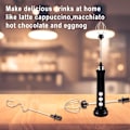 Miniatyrbilde 4 av 5: Håndholdt elektrisk melkeskummer, 3 i 1 USB-oppladbar visp, 3