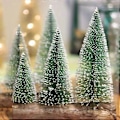 Miniatyrbild 4 av 5: Mini LED-belyst julgran för skrivbord, dekoration för hemmet, julfest, present, ornament, varmt ljus