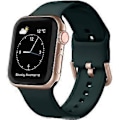 Pikkukuva 1 / 5: Yhteensopiva Apple Watch -rannekkeiden kanssa 41 mm 40 mm 38 mm, Pehmeä silikoninen urheiluranneke, korvaava hihna klassisen lukon kanssa iWatch Series SE 7 6 5 4 3 2