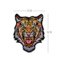 Miniatyrbillede 1 af 5: Den forfærdelige Bengal Tiger Stripe broderede patch strygejern på sy