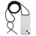 Pikkukuva 1 / 4: Neljäkulmainen TPU-kotelo narulla iPhone 15 Plus:lle (Musta)