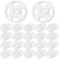 Miniatyrbilde 1 av 4: 100 stk Klare Skjorteknapper Frakk Trykknapper Usynlige Trykknapper Festespenner Trykknapp DIY Sytilbehør (13mm)