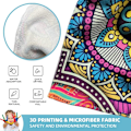 Miniatyrbillede 2 af 3: 1 stk. Surf Poncho Håndklæde, Hurtigtørrende Mikrofiberstof, Strandskift