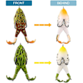 Miniatyrbild 4 av 5: Grodlure, 2 st fiskegroda, fiskedrag, 8,5 cm dubbel fr