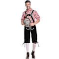 Pikkukuva 4 / 5: Mr. Oktoberfest -asu - Aikuisten suuri - InCharacter Baijerilainen mies aikuisten asu (S Punainen)