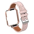 Miniatyrbillede 5 af 5: Læder Urrem Til Xiaomi Redmi Watch 2 (Lyse Pink)