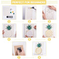 Miniatyrbillede 3 af 5: 20cmx20cm DIY String Art Kit til begyndere Ananas DIY Kit til voksne teenagere børn Ananas String C