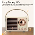 Pikkukuva 3 / 5: Retro Bluetooth-kaiutin Mini Langaton Kaiutin, Ulkoilma Kannettava Bl