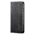 Miniatyrbillede 5 af 5: Til Samsung Galaxy S23 FE Jeans Kludtekstur Pungetui PU Læder Stativ Telefon Cover (Style D)