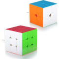 Pikkukuva 2 / 5: Set 2x2 3x3 Magic Stickerless Cubing Smooth Puzzles Cube Gam