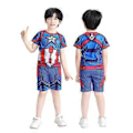 Pikkukuva 2 / 4: Spider-Man, Iron Man, Captain America Lasten Lyhythihainen Shorts Set Z (110cm Tuote 4)