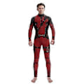 Miniatyrbild 1 av 5: Wolverine Deadpool 3 Herr Cosplay Party Kostym Jumpsuit Halloween Maskerad Kläder (XL Röd)