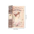 Miniatyrbild 2 av 2: 4 Böcker DIY Materialpapper DIY Hantverkspapper Blommönster Scrapbook Vintage Scrapbook-papper