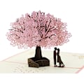 Miniatyrbillede 1 af 5: Penta Angel Håndlavet Kirsebærblomst Kort Pop Up 3D Blomst Kort Ro