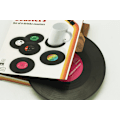 Pikkukuva 4 / 5: 6 vinyyli-alustaa retro-CD-levyllä, juoma-alusta, alusta, Re