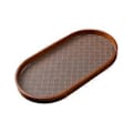 Miniatyrbilde 3 av 5: Serveringsbrett i tre, fruktfat, kopp- og krusholder, cateringbrett, tebrett, frokostbrett for stue (oval)