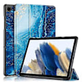 Pikkukuva 1 / 5: Älykäs nahkainen tabletin suojakotelo Samsung Galaxy Tab A9 Plus:lle (Aallot)